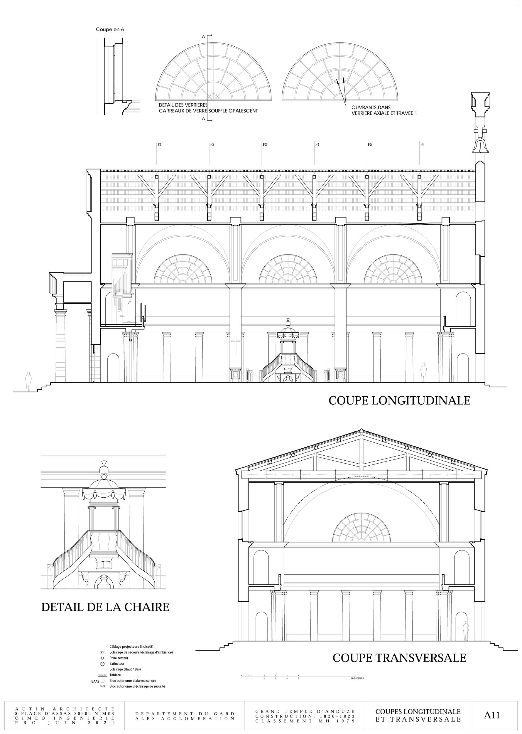 Blueprints of a church